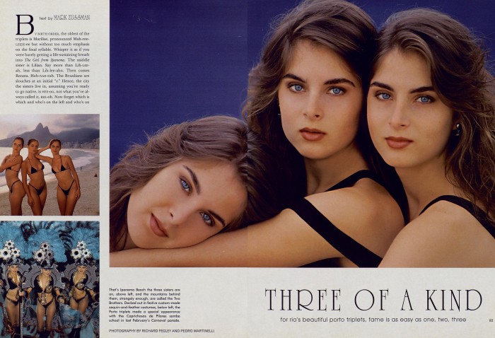Playboy Magazine November 1993 (Complete) Brazil Triplets 